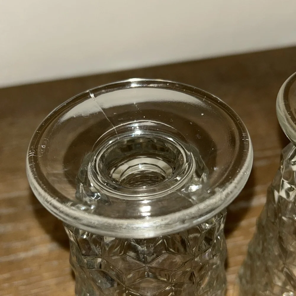 Indiana Whitehall Colony Cubist Clear Glass Iced Tea Glasses 6